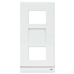 ABB-Welcome IP Video Outdoor Station Frame, White, 3 Gang